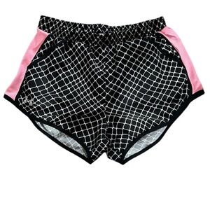 🔥3 for $25🔥 EUC- BLACK AND WHITE WITH PINK MESH SIDES UNDER ARMOUR SHORTS SZ S